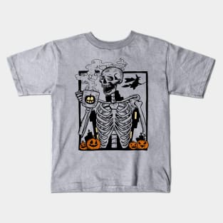 Skeleton Coffee Kids T-Shirt